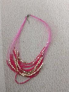 Layered Beaded Statement Necklace