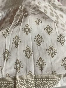 White Printed Kurta