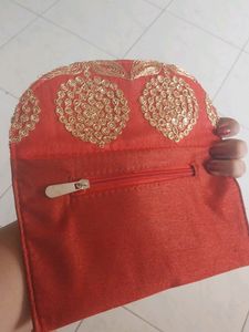 Red Hand Purse