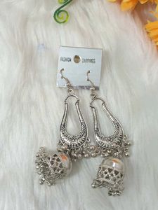 multi designer antic  lock silk handmade earrings