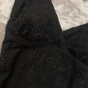 Elegant Black Net Swimsuit