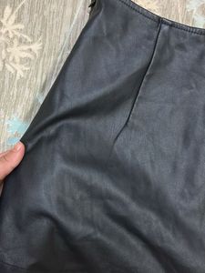 Faux Leather Mini Skirt
