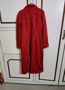Gorgeous Red Suede Party Coat