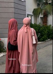 Soft Girl Muslimah Fit 🌷 3-Piece Jilbab Set