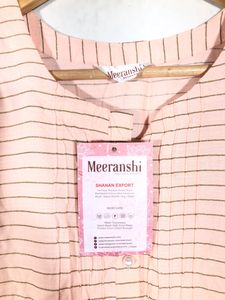 Peach Strips Kurta(Women’s)