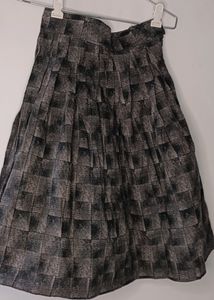 Box pleat High Waisted Skirt