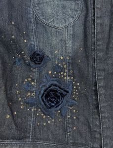 y2k Embroidered Denim Jacket