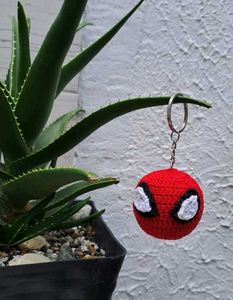 Handmade Crochet Football Keychain set of 2