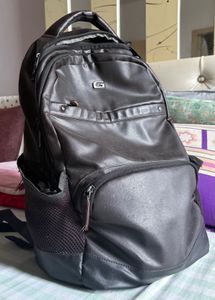 Stylish Brown Faux Leather Backpack