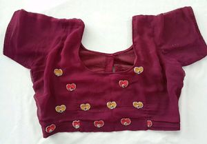 Embroidery Saree With Blouse