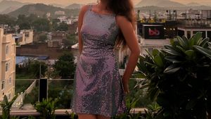 Shimmer Shiny Dress