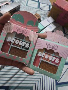 Set of 2 Cute Ice Cream Themed Makeup Palettes