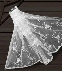 Elegant White Net Embroidered Dupatta