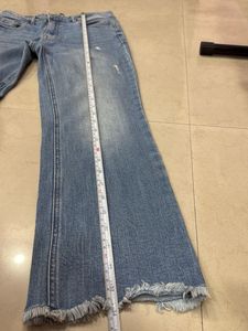 Women's Blue Straight Cut Jeans