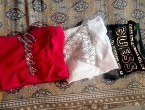 Combo of 3 Guess Women's T Shirts