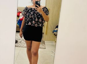 flowy mesh top with lining