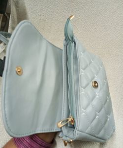 Beautiful 😍 Royal Grey Sling Bag ♥️And 2 Earrings