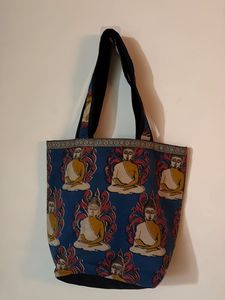 Unique Buddha Print Tote Bag