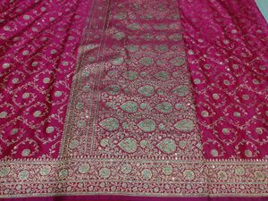 Banarsi Full Jharkan Work Bridal Saree