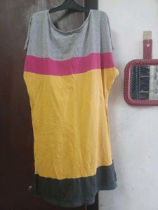 Color Block Tunic Top
