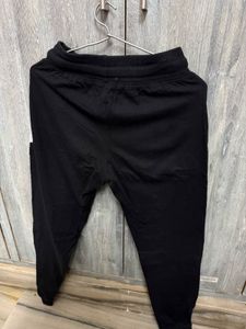 Black Joggers with Grey Pockets