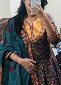 Elegant Printed Kurta Set with Dupatta