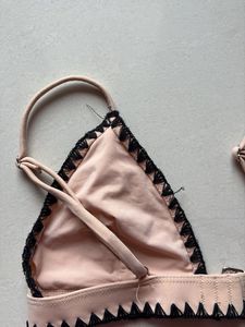 Cute Embroidery Bikini Top