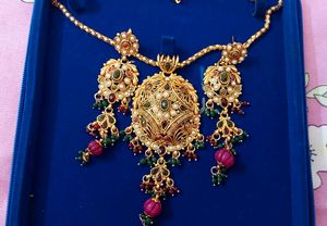 Gold-Tone Indian silver Jewelry Set