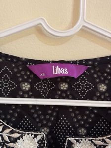 Libas Embroidered Black Kurta