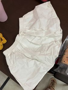 Classic White Cotton Shorts