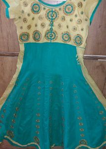 Cotton Anarkali Embroiderd Suit set
