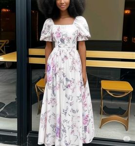 White Floral Dress