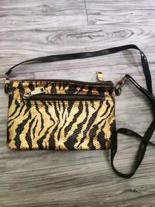 y2k glam animal print crossbody bag