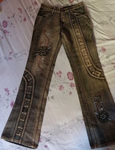 Embellished Flare Y2k VintageJeans