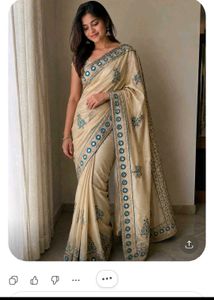 set of 3 New Beautiful Embroidered Sarees