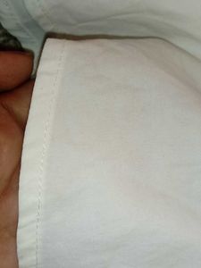 White one shoulder puff Top