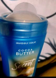 Secret Cocoa Butter Deodorant under arm roll on