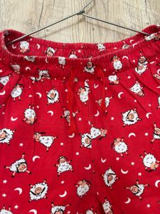 Cozy Red Christmas Pajama Top
