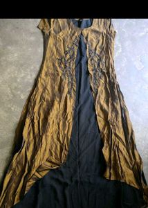 Elegant Embroidered Sleeveless Gown