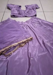 Beautiful Lavender Lehenga Choli Set