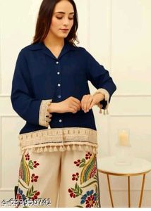 Navy Blue Co-ord Set rajasthani