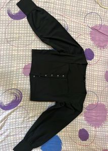 Chic Black Long Sleeve Top