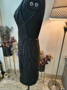 Black Sequin Cocktail Dress