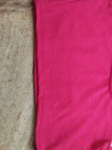 Pink Ethnic Blouse with Printed Sleeves