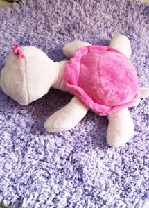 Pink &amp; White Turtle Plush
