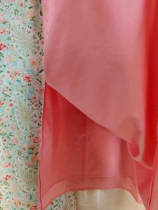 Pink sleeveless Kurta