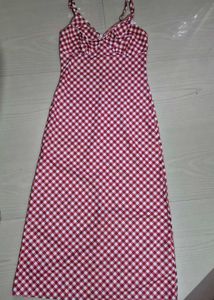 Red Gingham Mini Dress
