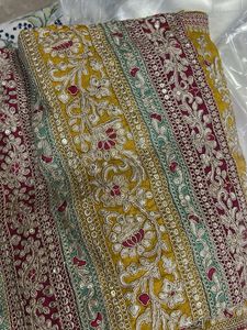 Elegant Yellow Embroidered Salwar Suit