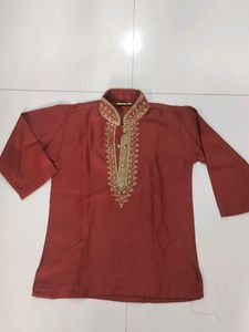Traditional brown kurta for boys