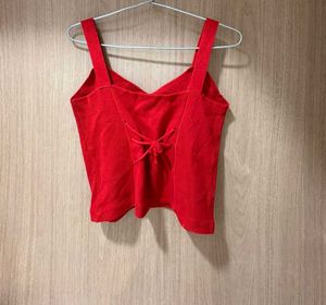 Red Crop Top